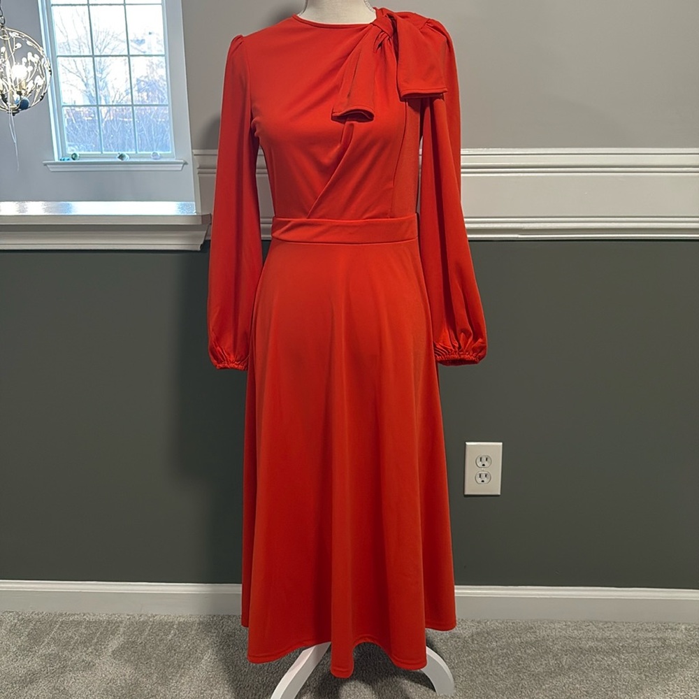 Classic Orange Dress - Picture 3 of 3